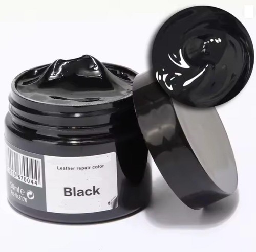 Leather vinyl black paint dye - black,