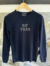 Bella Freud & Fred Perry navy 100% wool jumper. Never worn-no tags. Size UK8/S