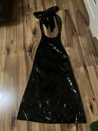 Zara shinny velvet black - velvet, dress