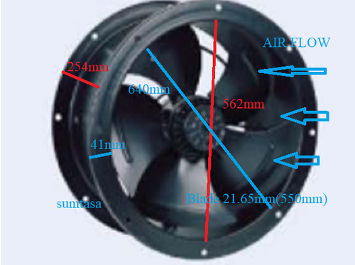 550mm industrial duct fan - industrial,