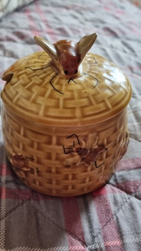 Vintage pottery bee hive - pottery,