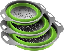 Collapsible Colander Set of 3 Green