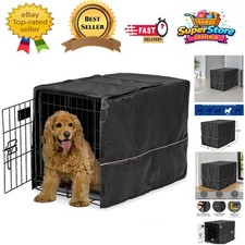 Black Polyester Privacy Dog