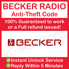 BECKER RADIO CODE Traffic CDR Indianapolis Monza Pro Mexico Solitude Truckline