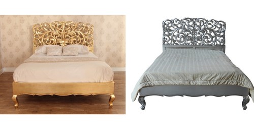 French rococo bed frame - french, |