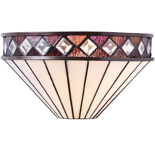 Tiffany glass wall light rich - tiffany,