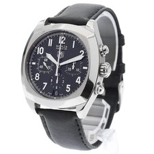 TAG HEUER MONZA CR5110 38mm SS Black Dial Automatic Chronograph Date #C194