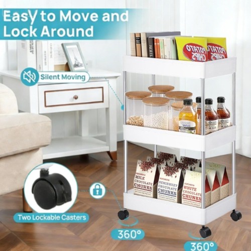 Tier storage trolley cart - storage,