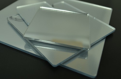Silver acrylic perspex mirror - silver,
