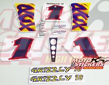 Malaguti Grizzly 10 (Purple) - Fairing Decal Kit