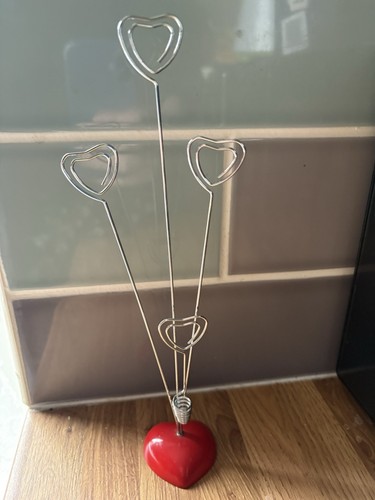 Heart shape photo holder note - shape,
