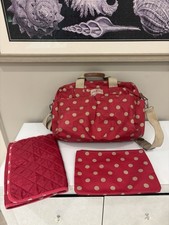 Cath Kidston Shoulder Tote Bag Baby Changing Bag - Red Polka Dots - Fair