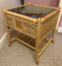 Vintage Wicker Bamboo Coffee