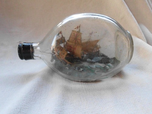 Vintage ship bottle - in, ~