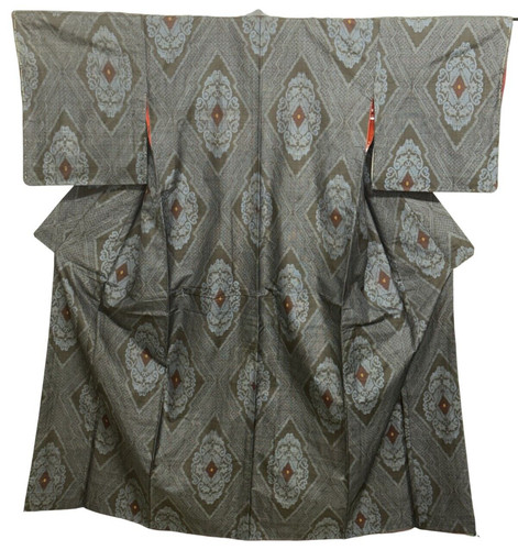 Japanese vintage kimono silk - vintage,