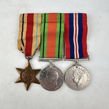 Second World War Mounted Named Medal Trio - Cpl J Reid 549125