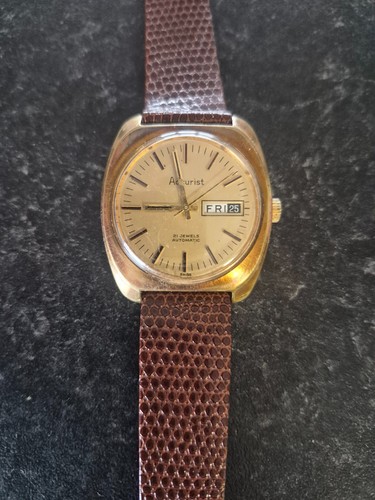 Accurist mens watch gold - accurist,