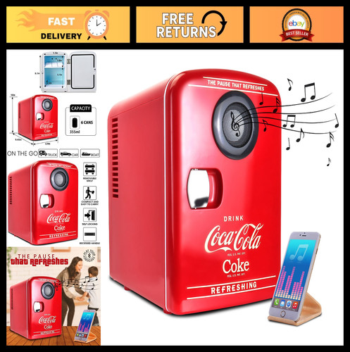 Mini fridge portable retro - portable,
