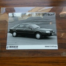 Renault UK Ltd 25 V6 Turbo Laminated Showroom b&w Photo 2 UK Dealer -  1980`s