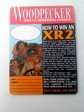 Vintage BULMER'S Woodpecker Cider - Win 3 New XR2s Cat No'411 Beer mat / Coaster