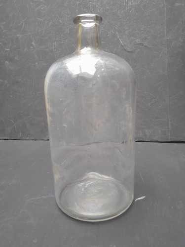 Vintage glass demijohn large - glass,