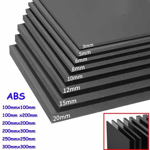 Black abs plastic - plastic, sheet