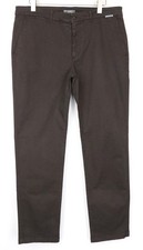 HARMONT & BLAINE Men's Trousers 54 Dark Brown Cotton Stretch Casual Pants *