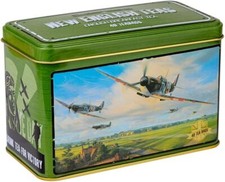 New English Teas Vintage Supermarine Spitfire Tea Tin with 40 English Breakfast