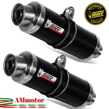 Mivv Kawasaki Z 1000 2008 08 Exhaust Motorcycle 2 Slip-On Gp Carbon Approved