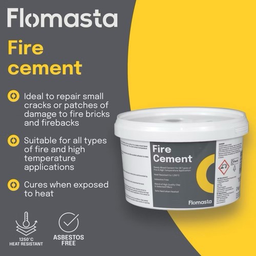 Flomasta refractory cement 2kg - flomasta,