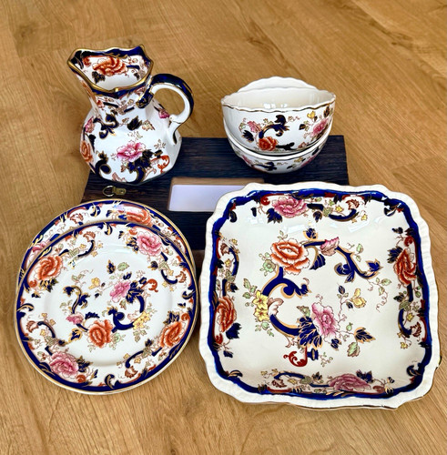 Vintage mason ironstone blue - vintage, mason's