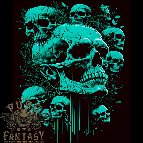Skull time gothic - skull, metal