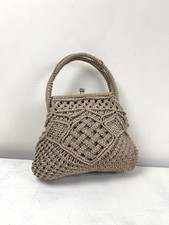 Vintage Straw Rattan Macramé