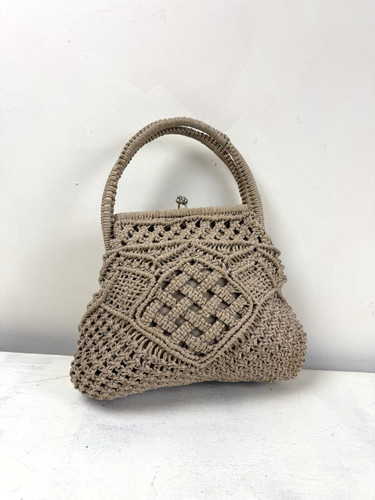 Vintage straw rattan - vintage, macramé