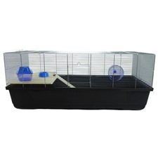 Syrian Dwarf Roborovski Russian Hamster Cage with Accessories Ritz Black