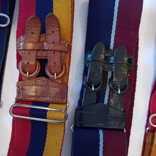 Five 1960s army belts - five,