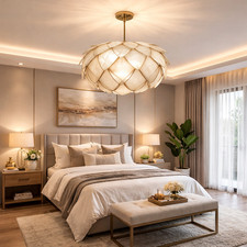 CAPIZ SHELL GOLD VINTAGE