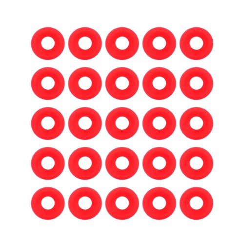 25pcs red silicone grolsch - red,