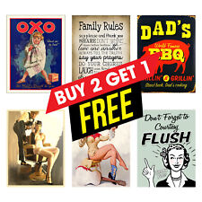 Bar / Pub Man Cave Home Décor Metal Tin Sign Plaque Home Bar Shed Wall Art M5