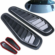 Pair Car Decorative Air Flow Intake Scoop Turbo Bonnet Vent Cover Hood Universa