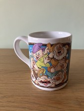 Disney 7 Dwarfs Staffordshire Ceramics Collectible Mug Excellent Condition