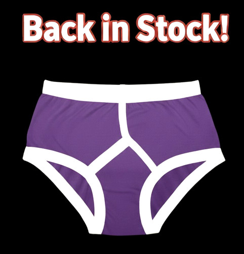 Men purple front briefs - men’s,