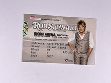 Rod Stewart Concert Ticket Original Ricoh Arena Coventry Tuesday 10th July 2007