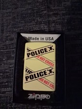 Police Caution Tape Zippo