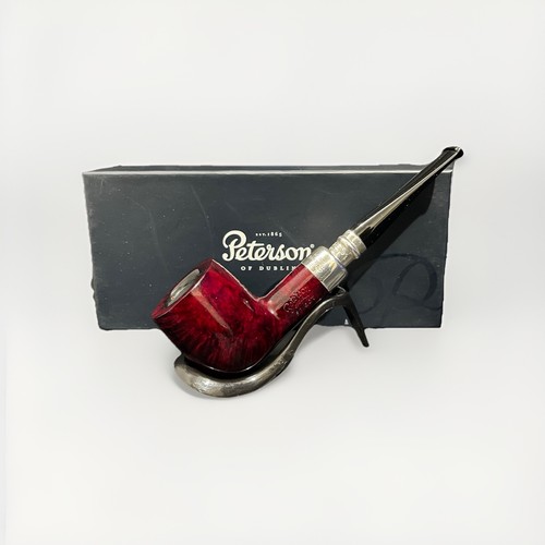 Peterson pipe red - pipe, silver