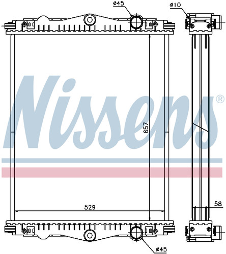 Nissens coolant radiator - nissens,