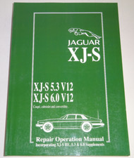 1975-96 Jaguar XJS / XJ-S V12 (5.3 + 6.0 Litre) Coupe + Convertible Workshop Manual