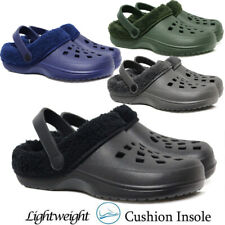 Mens Fur Clogs Mules Slippers