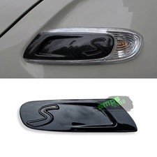 Mini Cooper S F55 F56 F57 Gloss Black Side Indicator Scuttle Covers Pair 2014-20