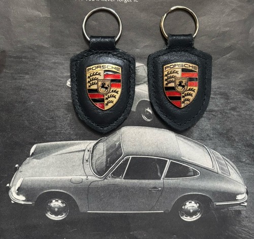 Two genuine porsche keyrings - two,